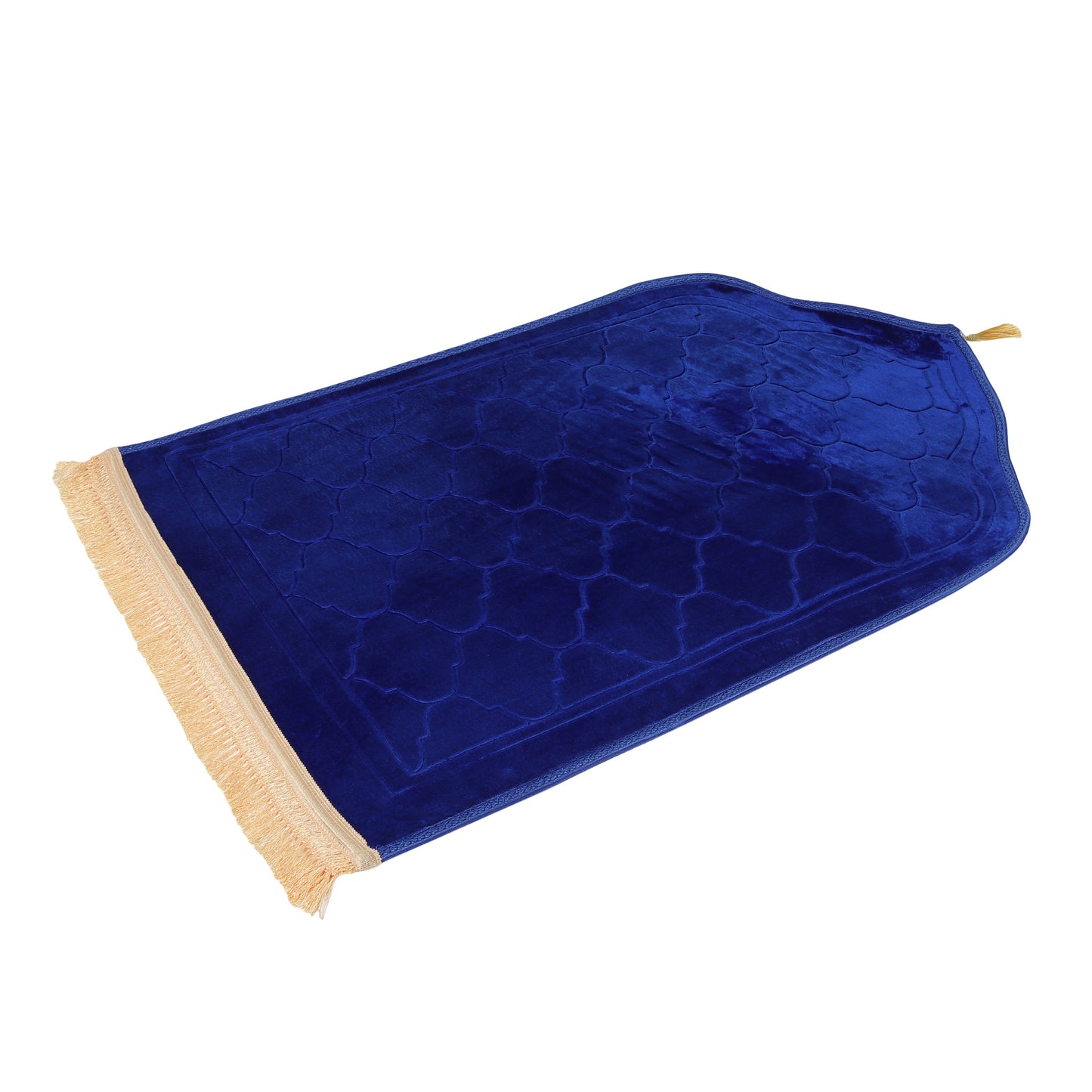Flannel Embossed Dome Shaped Worship Blanket Prayer Mat | Blue