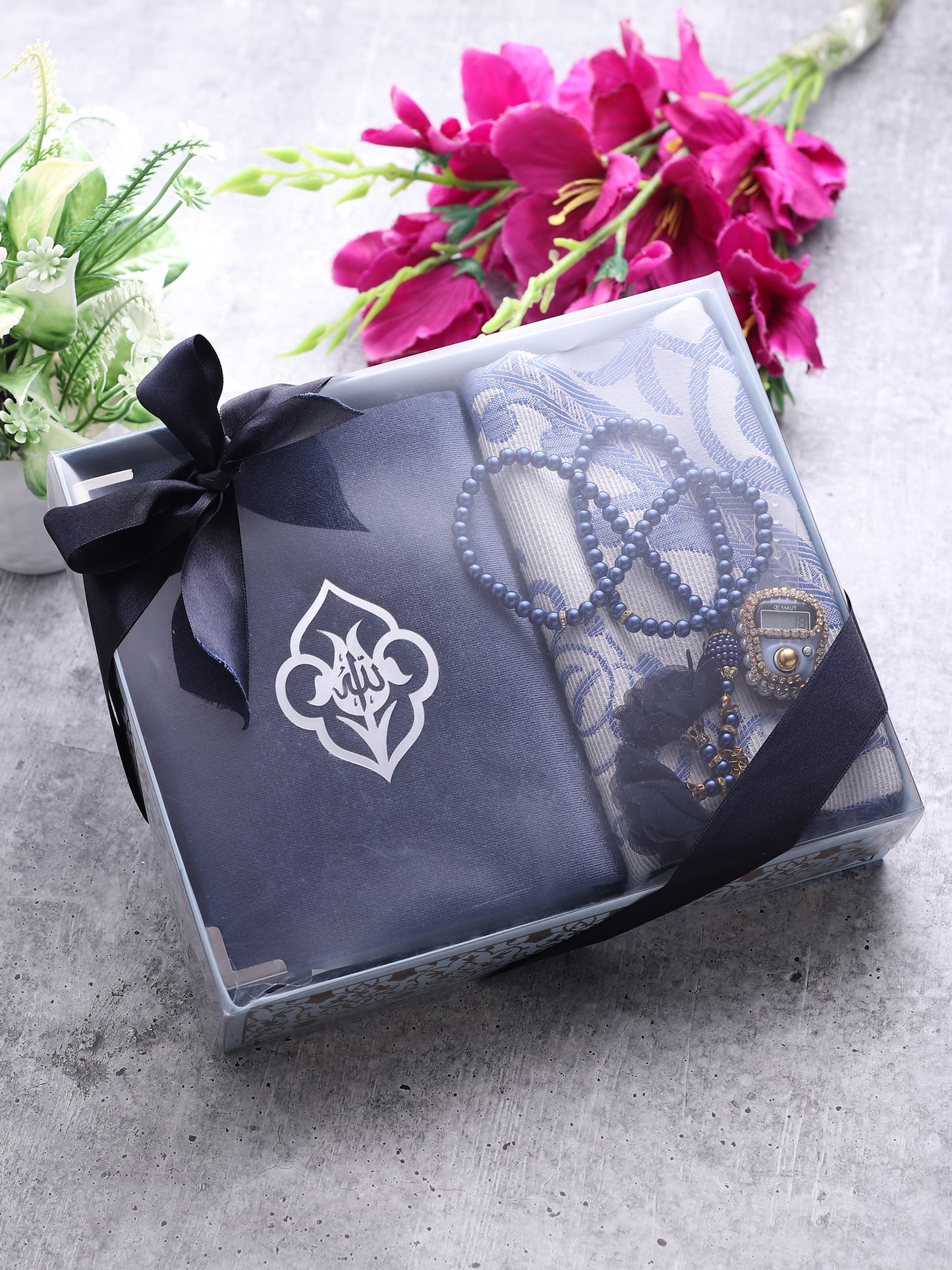 Turkish Quran Gift Set - Royal Blue - 4 items