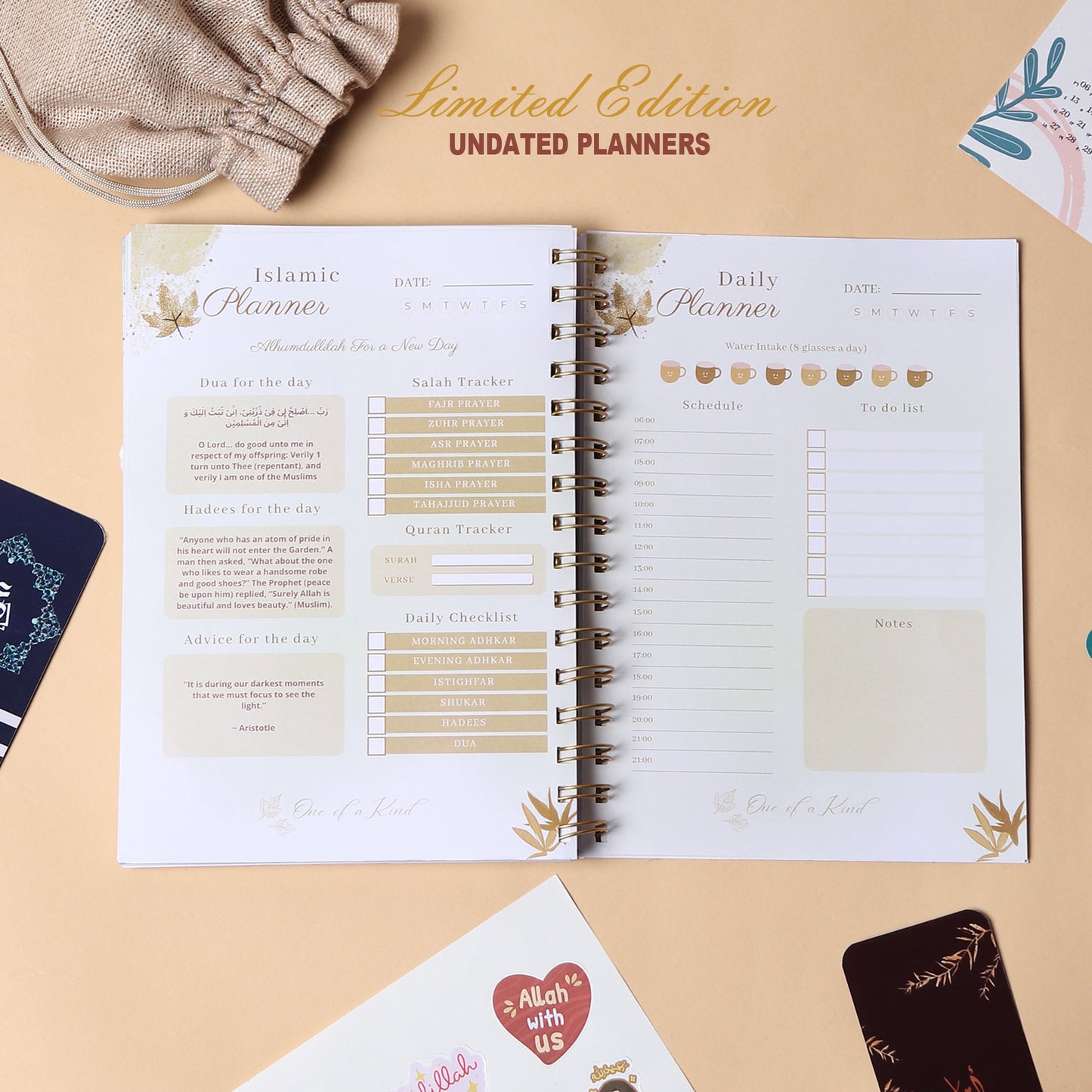 Islamic Undated Planner - Floral Radiance