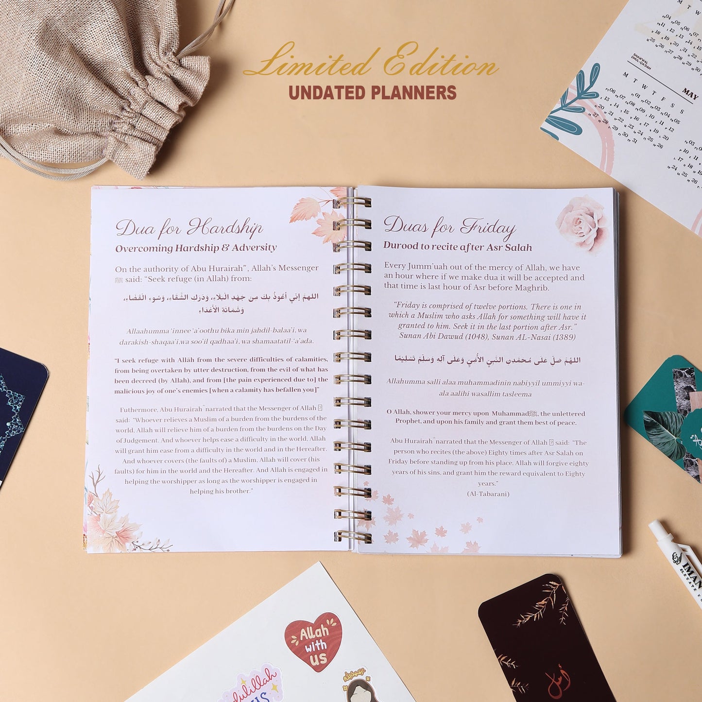 Islamic Undated Planner - Floral Radiance