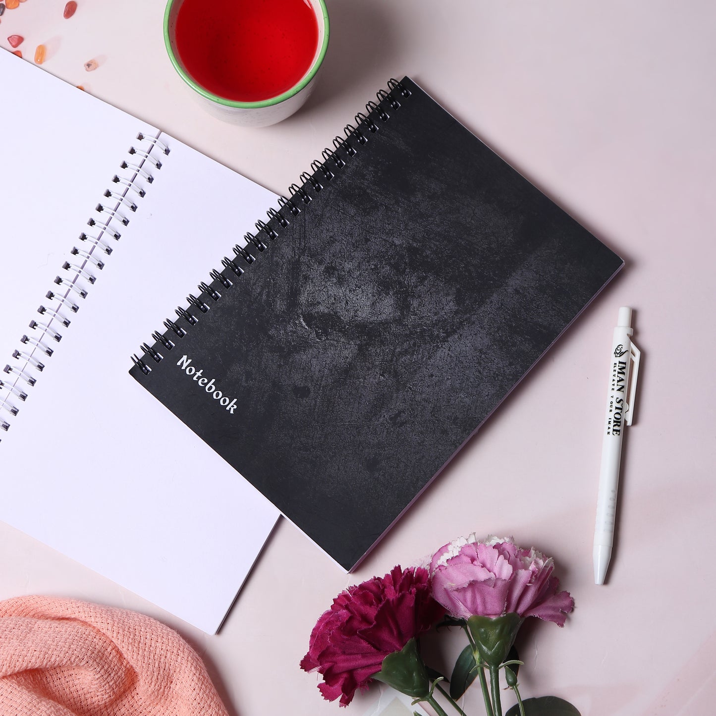 Islamic Notebook - Black Marble