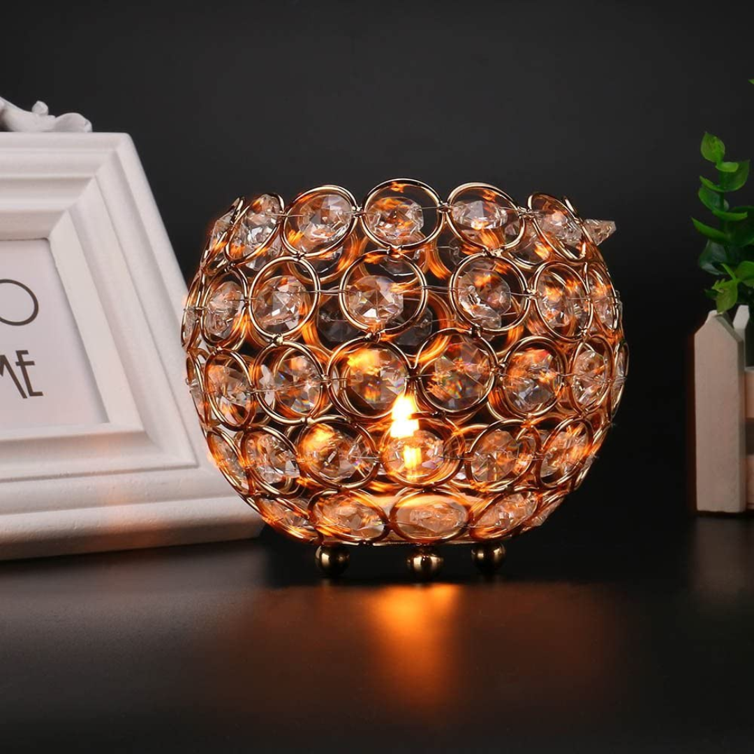 Crystal Votives Bowl Candle Holders Tealight Candle
