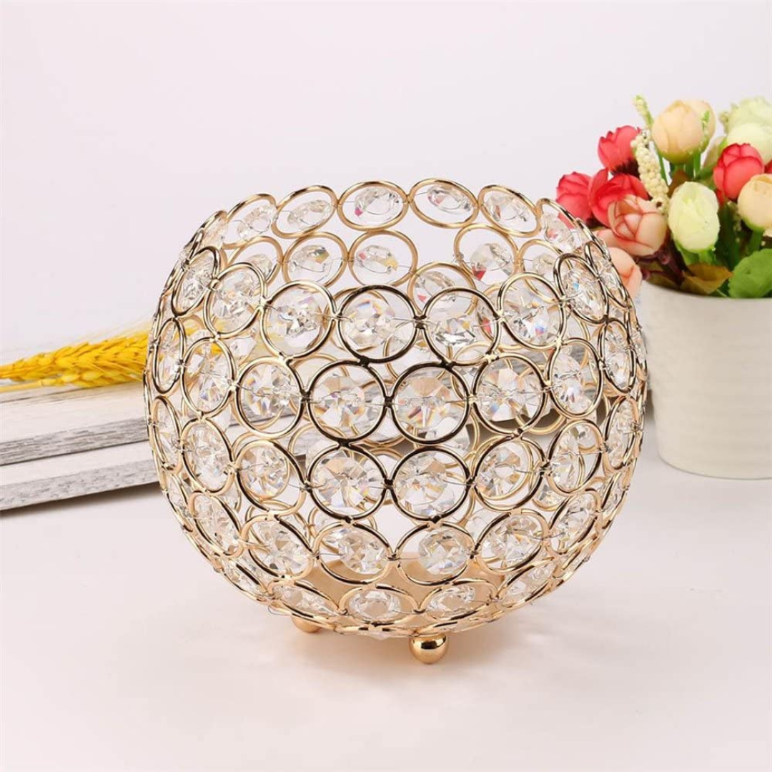 Crystal Votives Bowl Candle Holders Tealight Candle