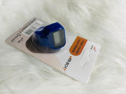 Dark Blue Ring Counter | Finger Counter | Digital Tasbih