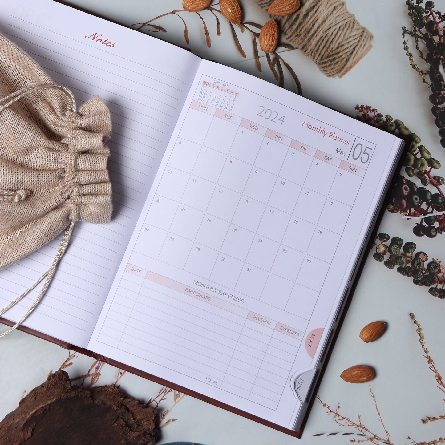 Yearly Planner - Vibrant Sunset